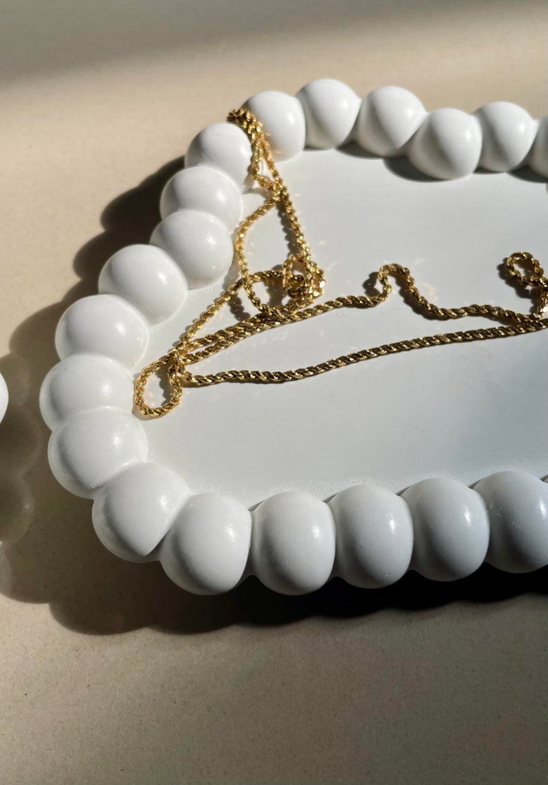 TREETRUNK® Bubble Cloud Tray | Jewellery Tray | Aesthetic Tray | Minimalist Decor | Trinket Tray | Modern Home Decor | New Home Gift | Multipurpose (16×12×2cm) (White) - Image 4