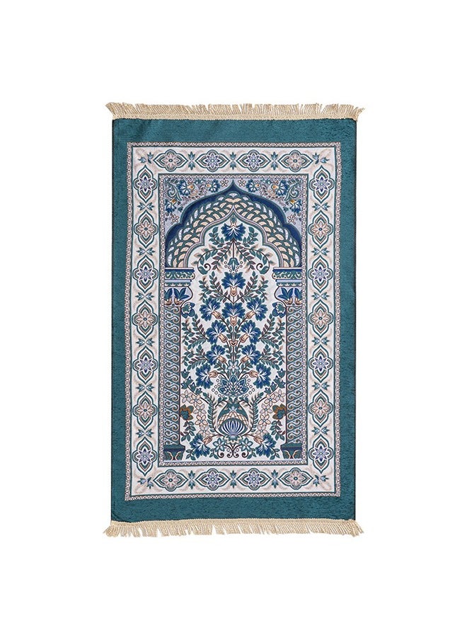 Haidue Comfortable Muslim prayer mat,  cotton Arabic style design for Eid al-Fitr Travel and Ramadan travel prayer mat, 70x108cm  - Image 1