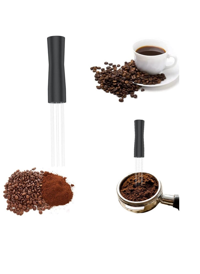 KASTWAVE Espresso Coffee Stirrer, Tool Espresso Auxiliary, Espresso Tamper Professional Barista Hand Distribution Tool Stainless Steel Needle Type Distributor  - Image 1