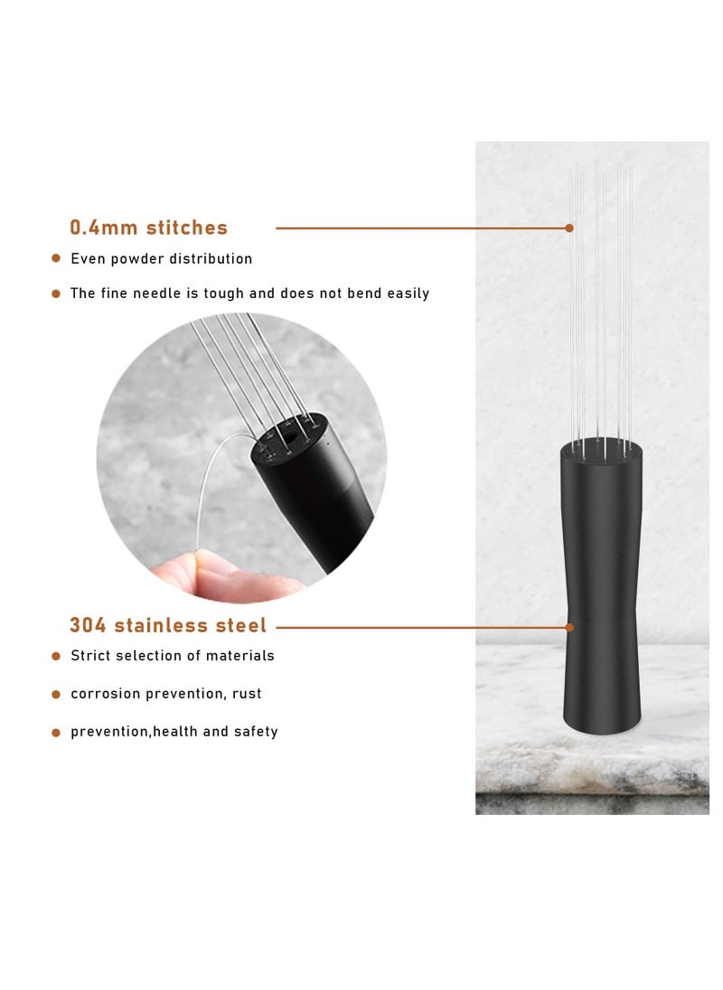 KASTWAVE Espresso Coffee Stirrer, Tool Espresso Auxiliary, Espresso Tamper Professional Barista Hand Distribution Tool Stainless Steel Needle Type Distributor  - Image 5
