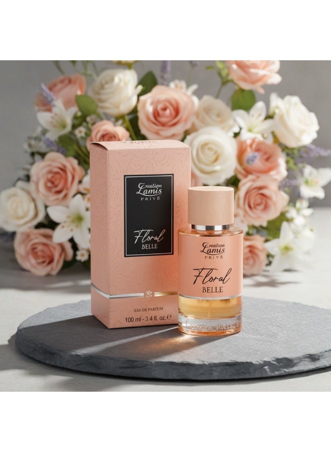Creation Lamis Privé Floral Belle Eau de Parfum Unisex 100ml - Image 4