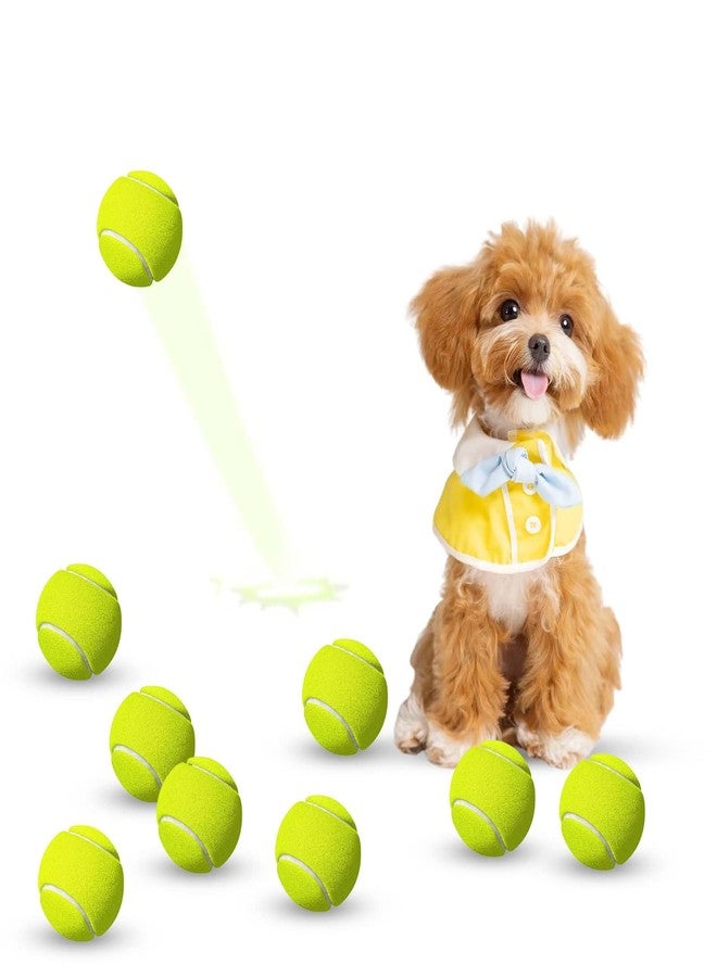 GLECTG 9 Pack 2 Inch Mini Tennis Balls for Small Dogs, Interactive Dog Toys for Fetch Training & Exercise, Fits 2-Inch Dog Ball Launchers - Image 1