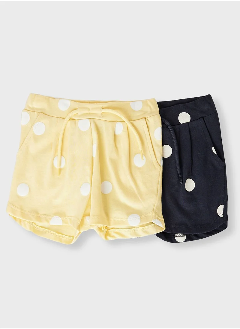 NAME IT Kids 2 Pack Polka Dot Shorts