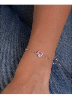 PANDORA "Discover the Elegance of Our Pandora Pink Heart Bracelet: A Beautifully Crafted Piece That Symbolizes Love and Joy, Perfect for Personalization with Charms, and a Thoughtful Gift for Any Special Occasion!"  - Image 3