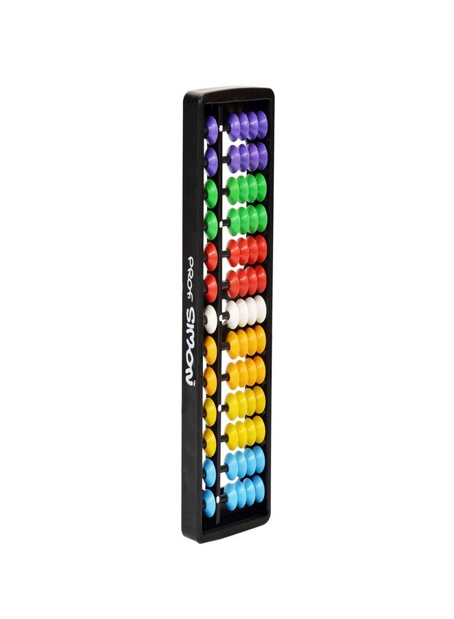 PROF. SIMON 13 Rods/Digits Soroban Plastic Abacus With Multi-Colored Beads, Kids - Image 4
