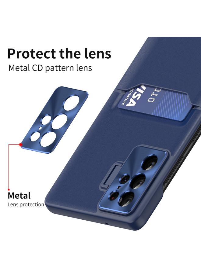 S-TOP Case For Samsung Galaxy S22 Ultra 5G Pure Color Invisible Lens Holder Phone Case - Image 4