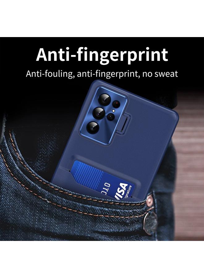 S-TOP Case For Samsung Galaxy S22 Ultra 5G Pure Color Invisible Lens Holder Phone Case - Image 2