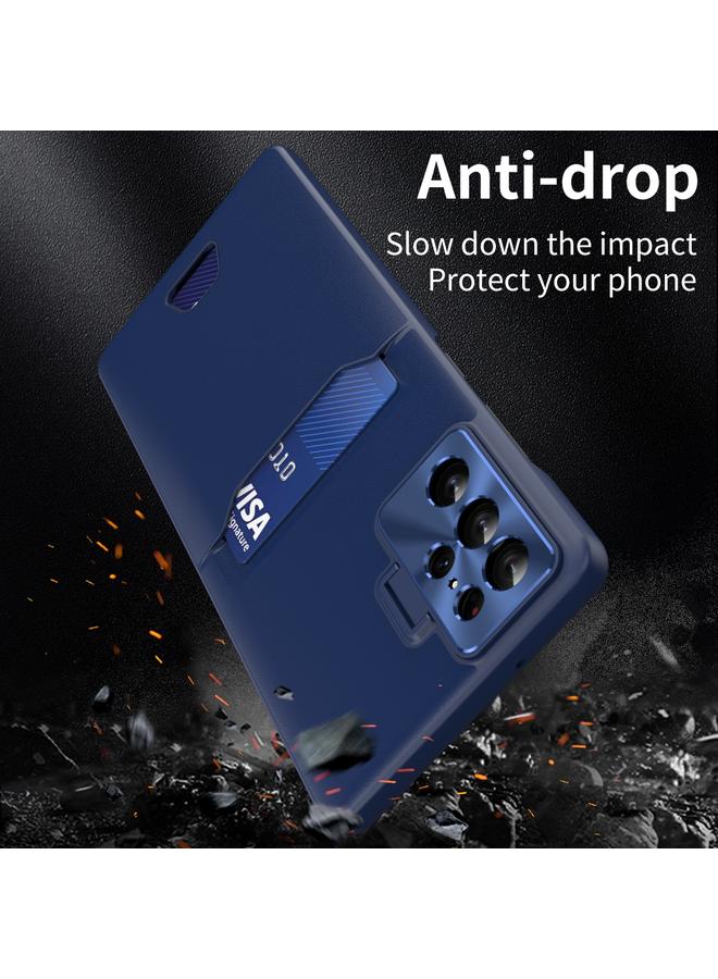 S-TOP Case For Samsung Galaxy S22 Ultra 5G Pure Color Invisible Lens Holder Phone Case - Image 3