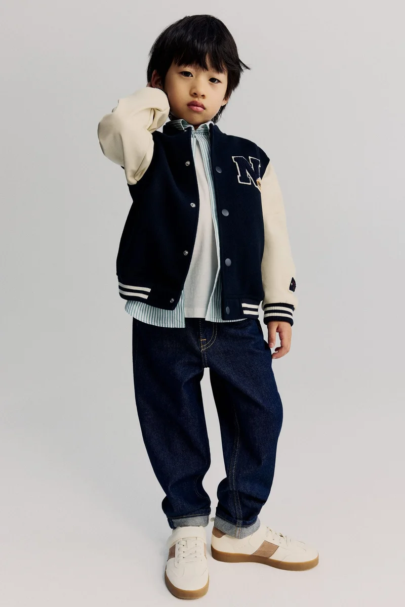 H&M Motif-detail baseball jacket