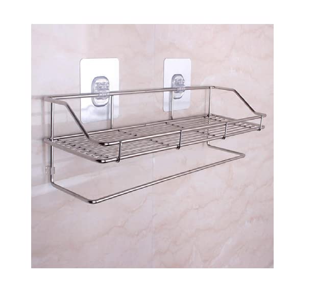titen VARNITECH INFOSOFT Multipurpose Kitchen Bathroom Shelf Wall Holder Storage Rack Bathroom Rack Refrigerator Broadside Storage Box Strong Magic Sticker Shower Rack Shelf 
