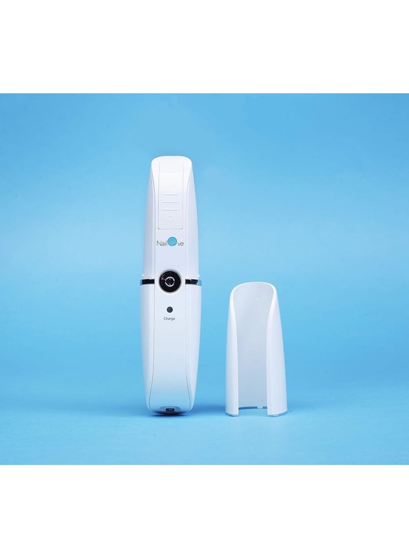 SOLARAE Electric Nail Drill, Portable Electrical Nail File, Electric Nail Clippers, USB Recharge Nail Drill Machine for Acrylic Nails, Polishing Tool Manicure for Home and Salon Use, White - Image 3