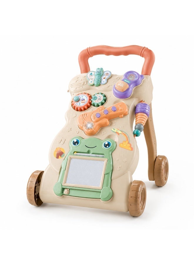 Baby Multifunction Push Walker & Interactive Activity Center with Music and Drawing Board - Image 3