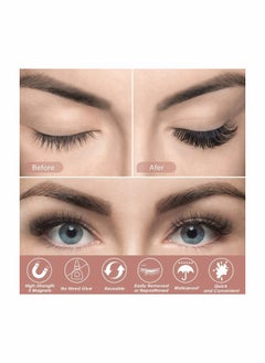 KASTWAVE Magnetic Eyelashes with Eyeliner, 6 Pairs 3D Natural Look Magnetic Eyeliner and Lashes Kit, 2 Tubes Long Lasting Magnetic Eyeliner 10mL, Mirror Box with Professional Tweezers - No Glue Needed  - Image 5
