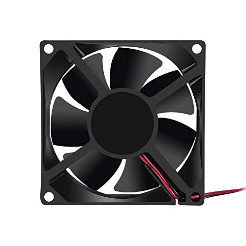 DORHEA 2Pcs 24V 3.14in 0.98in Fan 80mm x 80mm x 25mm Fan DC 24V 8025 Brushless Cooling Fan 80mm 25mm for Cooling PC Computer Case CPU Coolers Radiators 2pin - Image 4