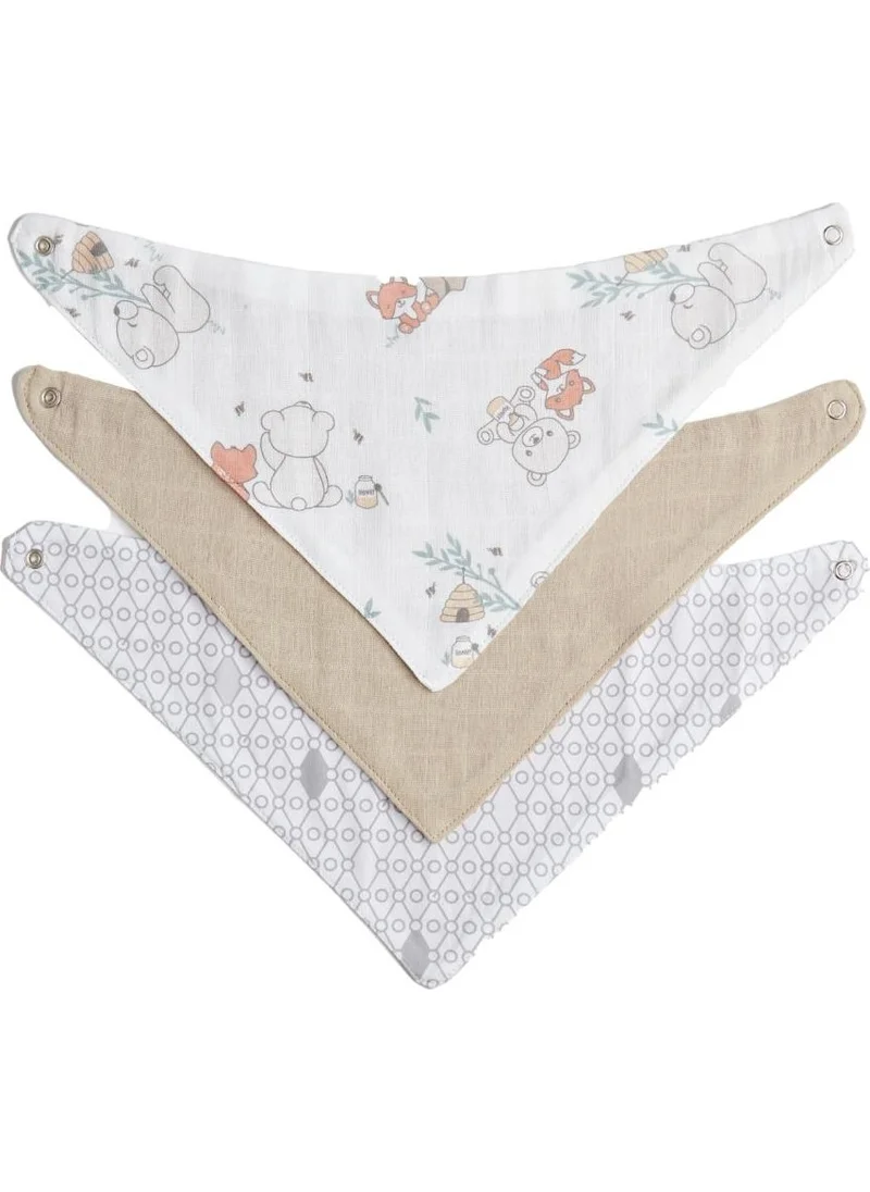 Gezenbebe Hero 3-Piece Baby-Child Scarf Bib Set Teddy