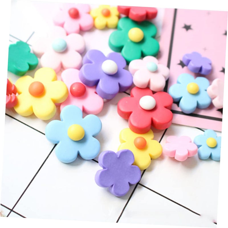 Multi Color Flower Phone Charm Resin Accessories For Headdress Decoration DIY Mobile Ornament - Image 5
