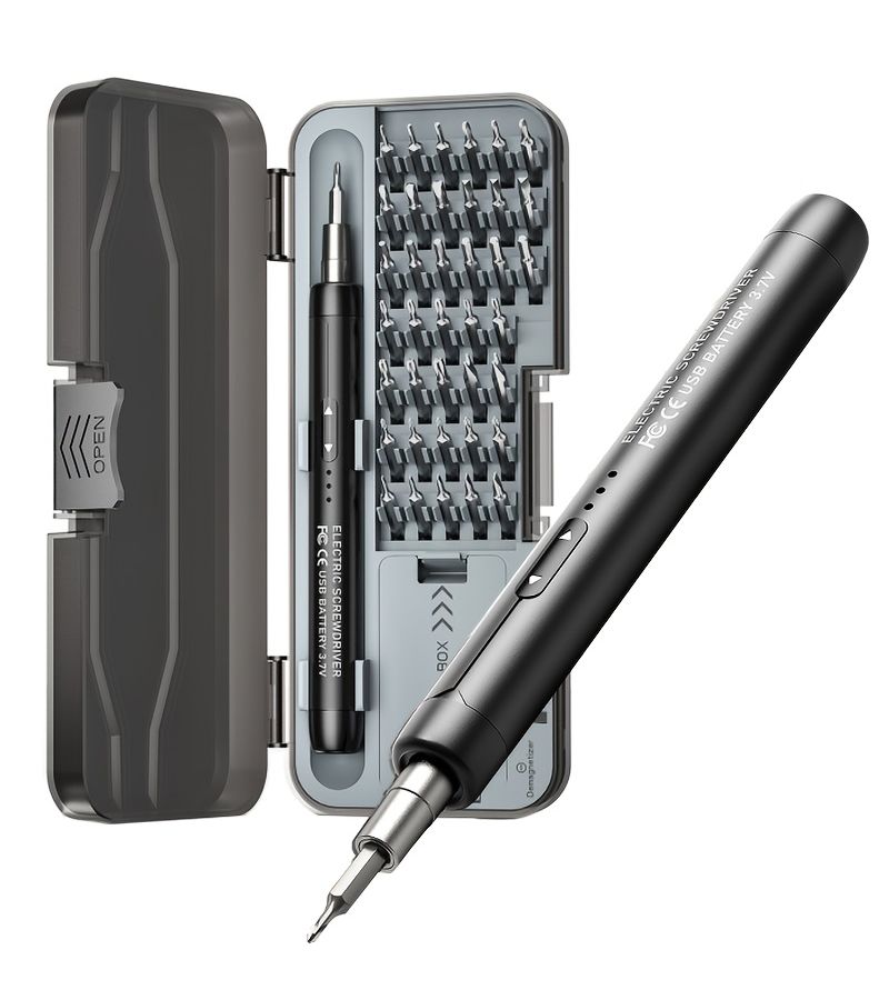 Orange 46 In 1 Electric Screwdriver Set With Magnetic Bits For Computer And Phone Repair - Image 2