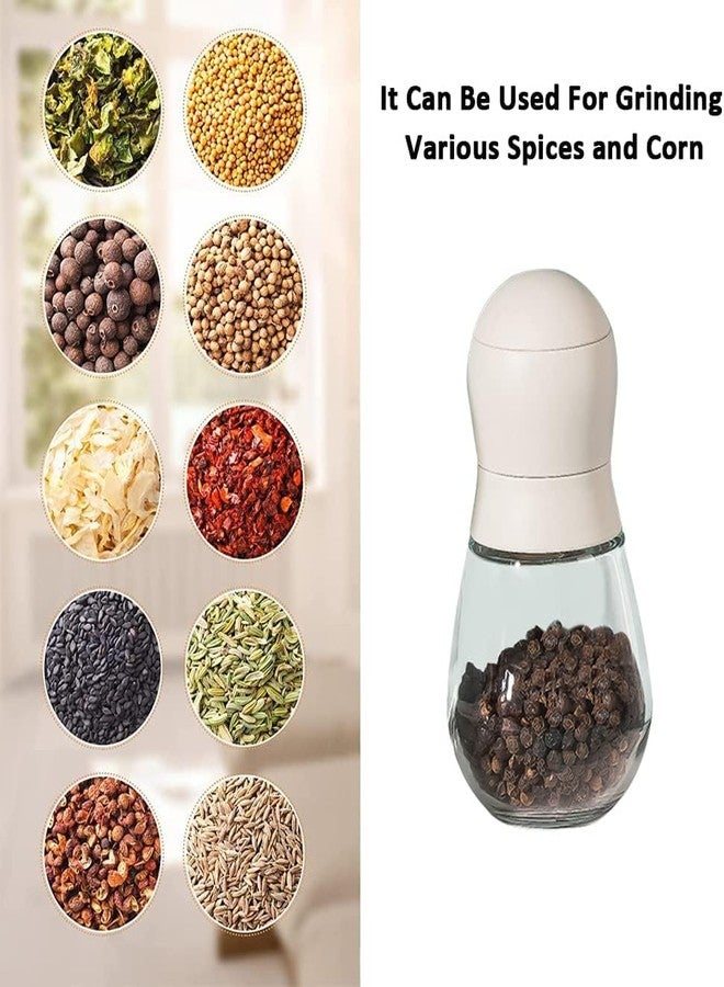 WISIK ENTERPRISE Salt and Pepper Mill Shakers, Salt and Pepper Grinders, Manual Pepper Grinder, Portable Pepper Mill Sea Salt Grinder Spice Shakers for Kitchen, Cooking Pepper Grinder (1) - Image 5