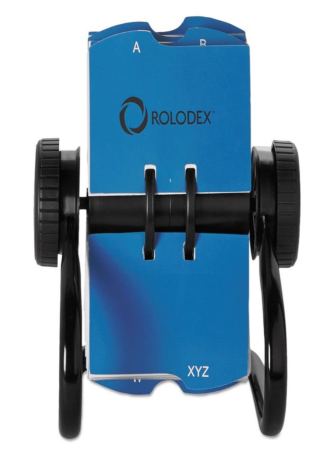 Rolodex 67236 Open Rotary Business Card File w/24 Guides Black - Image 2