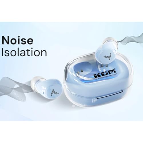 KDM – E1 Nano PODS Truly Wireless in Ear Earbuds with 24hrs Playtime, V5.4 BT, Low Latency, Buds TWS, White - Image 3