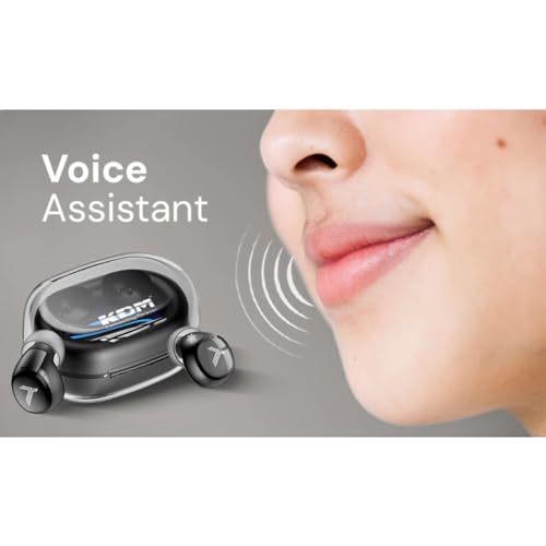 KDM – E1 Nano PODS Truly Wireless in Ear Earbuds with 24hrs Playtime, V5.4 BT, Low Latency, Buds TWS, White - Image 4