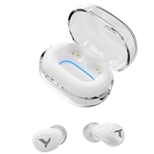 KDM – E1 Nano PODS Truly Wireless in Ear Earbuds with 24hrs Playtime, V5.4 BT, Low Latency, Buds TWS, White - Image 1