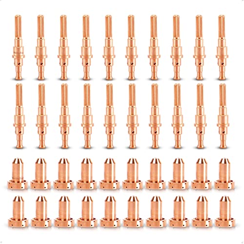 WeldingStop 40pcs SL60 Electrode 98215 Tips 98211 Nozzle 80A for Thermal Dynamics SL60 SL100 Torch CutMaster 52 82 152 102 Plasma Cutter Consumables - Image 1