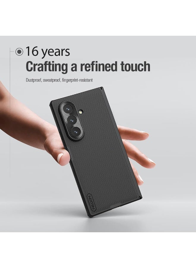Nillkin Case Compatible with Samsung Galaxy Z Fold 7 5G, Slim Fit Frosted Matte Hard PC Back Soft TPU Bumper Shockproof Protective Cover Samsung Galaxy Z Fold7 Black - Image 4