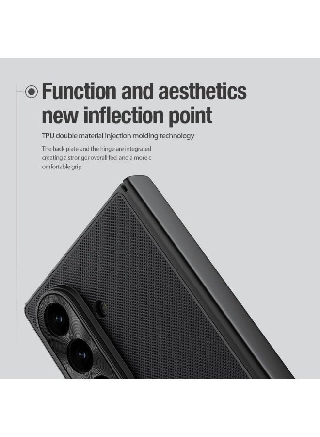 Nillkin Case Compatible with Samsung Galaxy Z Fold 7 5G, Slim Fit Frosted Matte Hard PC Back Soft TPU Bumper Shockproof Protective Cover Samsung Galaxy Z Fold7 Black - Image 5