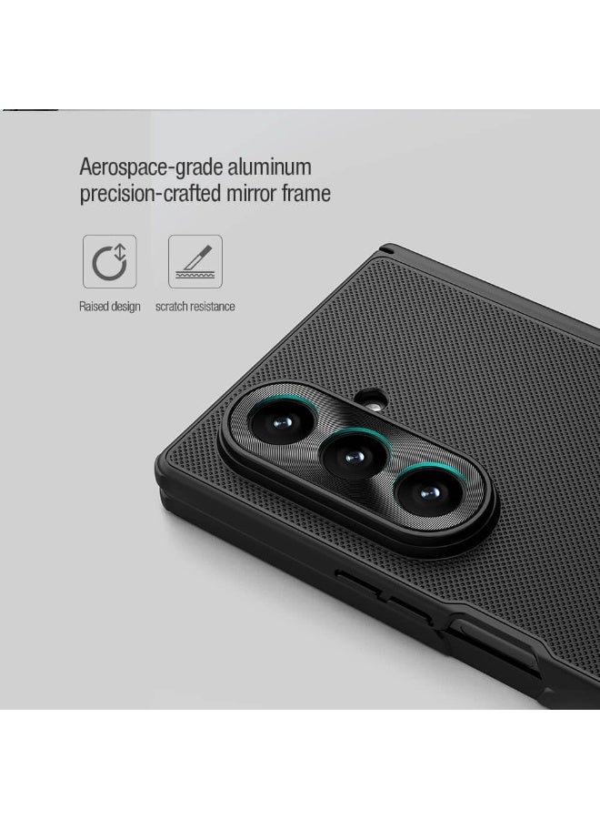 Nillkin Case Compatible with Samsung Galaxy Z Fold 7 5G, Slim Fit Frosted Matte Hard PC Back Soft TPU Bumper Shockproof Protective Cover Samsung Galaxy Z Fold7 Black - Image 3