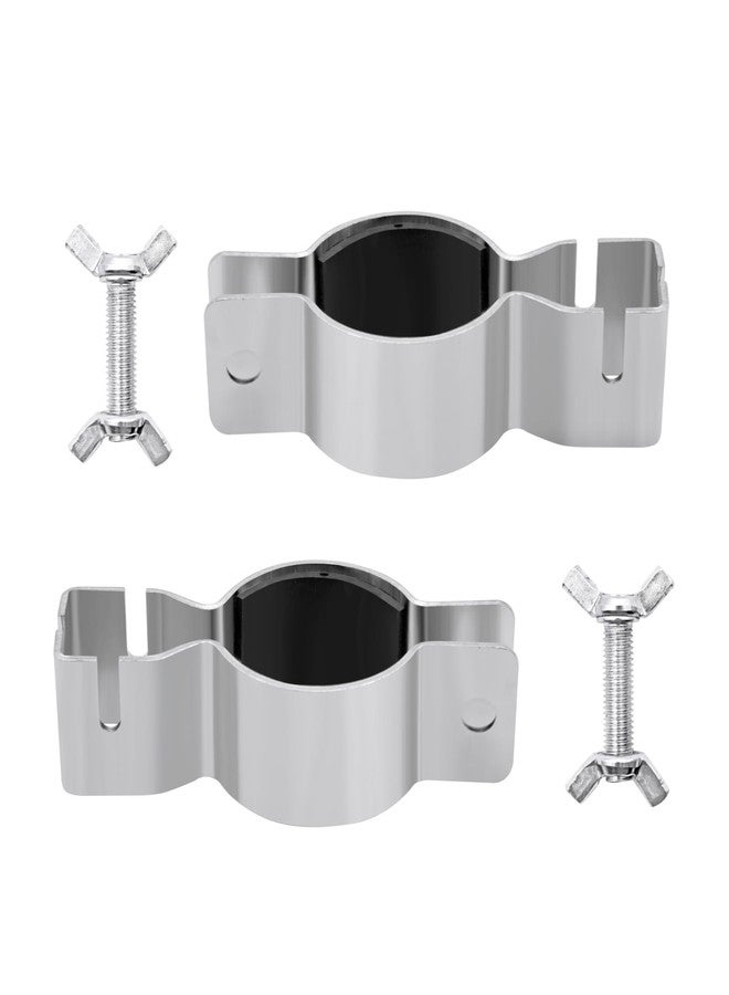 Maigoo 2 Pcs Adjustable Upright Clamp,Pipe and Drape Clamps,Works With 1.5" Diam or 2" Diameter Brackets,For Weddings,Banquets And Events Decoration Party - Image 1