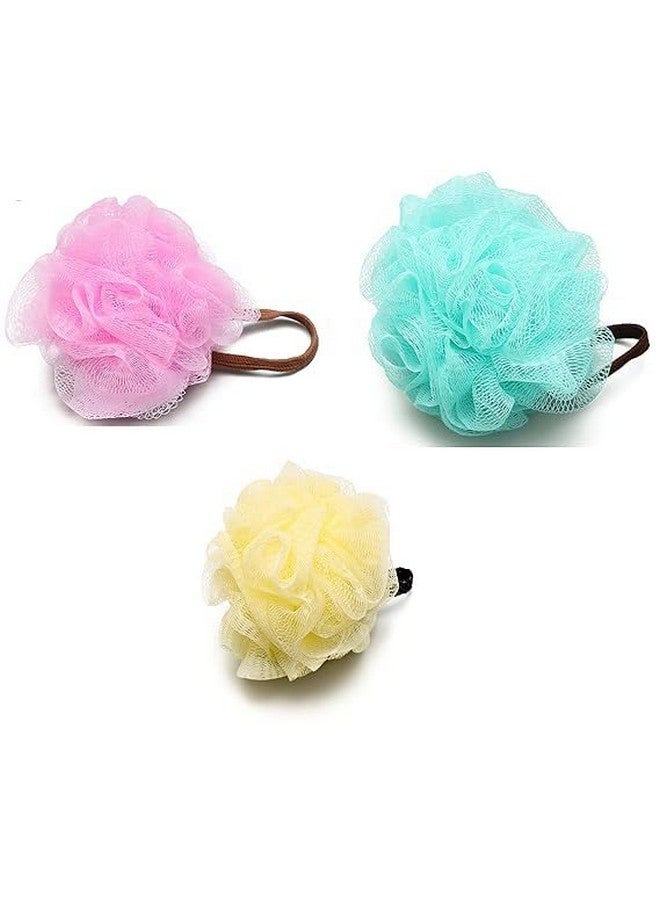 THINGS4BETTER Round Bathing Loofah for Women and Men Body Scrubber Sponge - Image 1