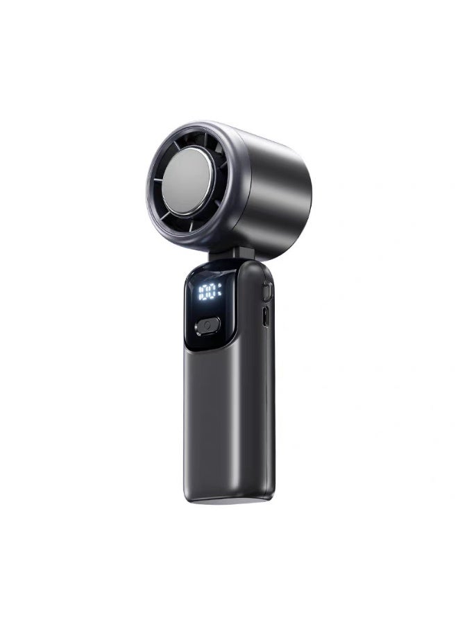 Portable Turbocharged Cooling Fan, Upgraded Cooling Tech Handheld & Foldable 29000RPM Ultra High Speed Ideal for Outdoor Travel & Office (Gunpowder) - Image 1