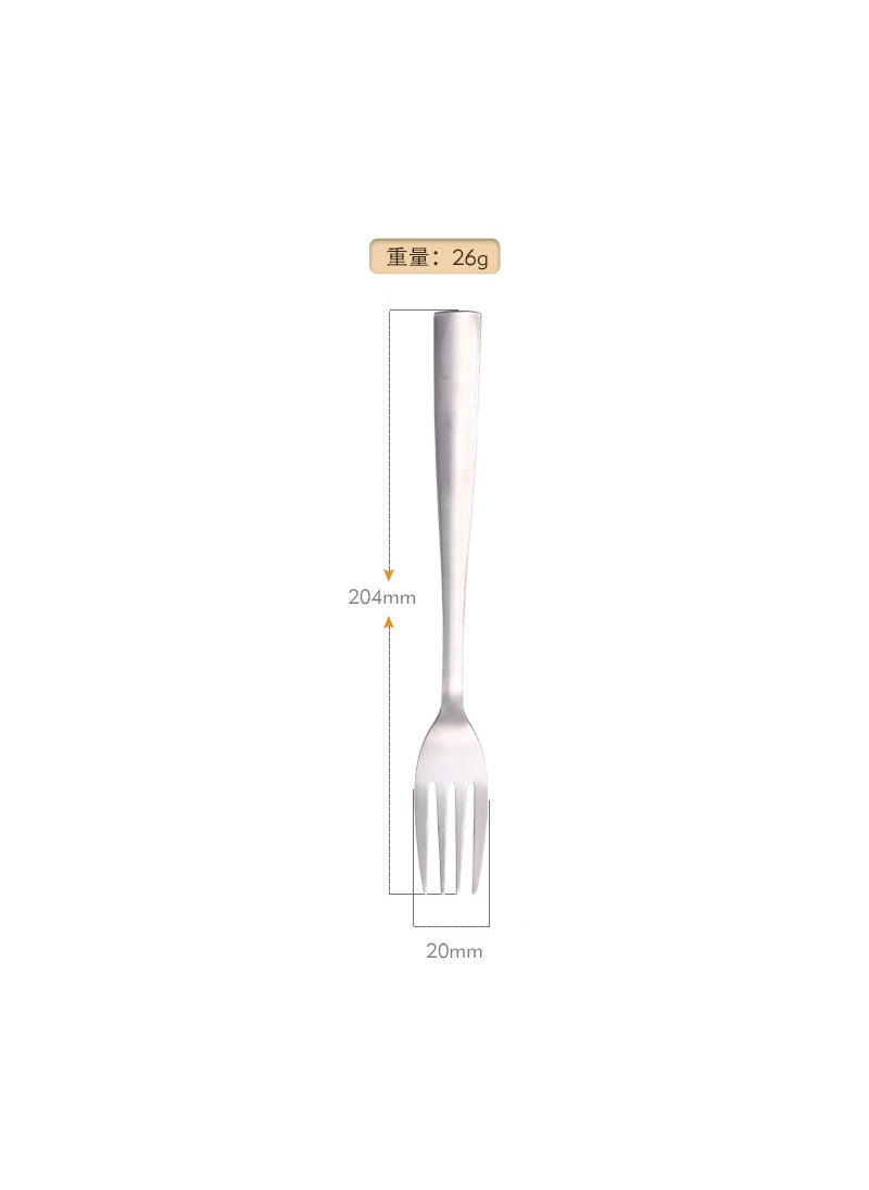 Generic - SOURCE manufacturer hotel stainless steel tableware suit creative flat handle ice spoon Western steak stainless steel knife, fork and spoon Flat handle ice spoon - Image 1