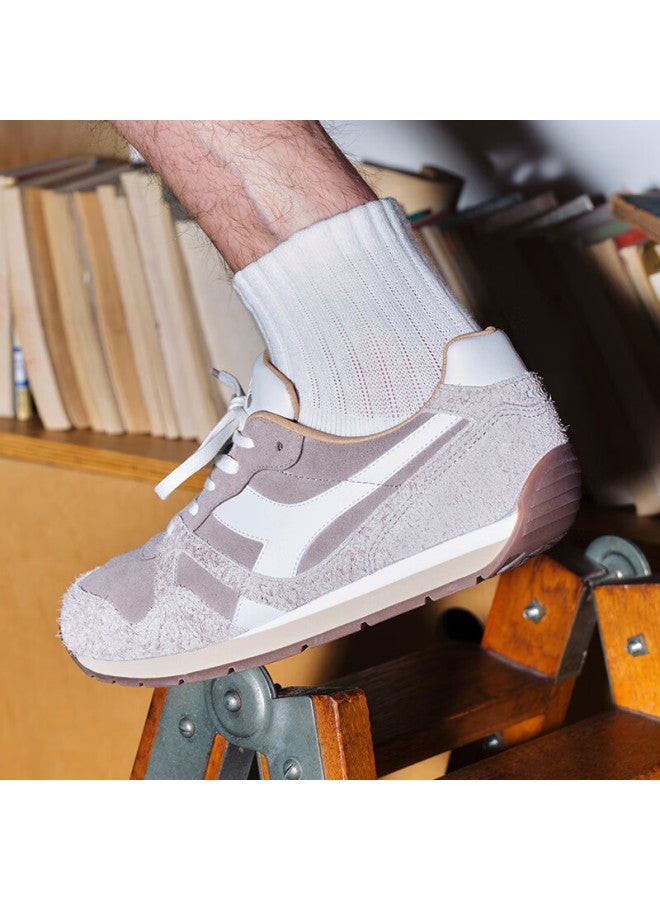 DIADORA أحذية ديادورا الرجالية والنسائية الكاجوال Runmover Synth باللون الرمادي/الأبيض/البني. يُنصح بطلب نصف مقاس أكبر. مقاس 39 - Image 4