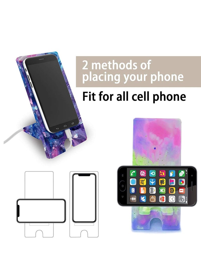 SOLARAE Cell Phone Stand Resin Mold Silicone Mobile Holder Epoxy Casting Moulds for DIY Craft Bracket Used to Give Gifts Women Children Decorations (Pink) - Image 5