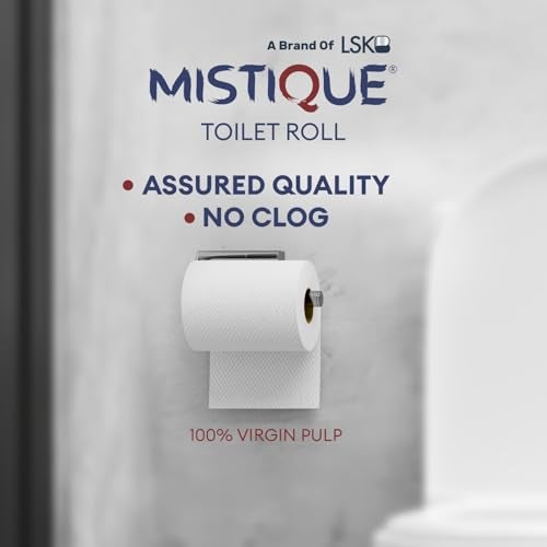 MISTIQUE 2 Ply 180 Pulls Toilet Paper Roll | 180 Pulls x 6 Rolls | Soft and Highly Absorbent | 100% Natural Virgin Pulp | Dispenser Friendly | Super Soft | Family Pack of 6 Rolls - Image 5