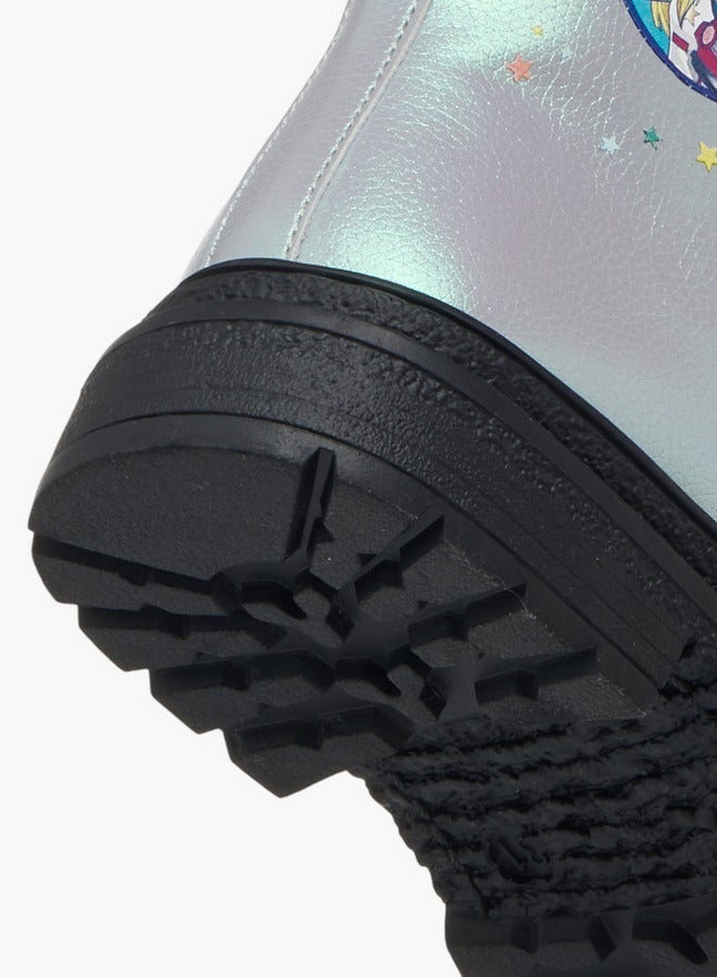 باربي أحذية الكاحل بطبعة مع سحاب إغلاق - Image 5