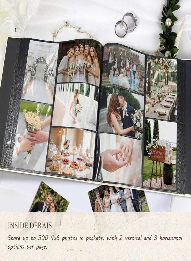 kuword 500 Photo Capacity Photo Album 4x6 with 5 Pockets per Page, Linen Fabric Cover Large Photo Album Book for Wedding Family Anniversary Memories by Kuword, Beige - Image 4