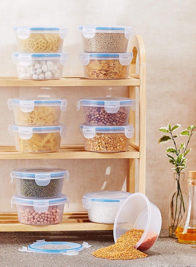Kitchen4U Food Storage Container | Plastic Airtight Storage bowl with plastic lid | Set of Air tight container | Ideal for storing chopped fruits, vegetables, ingredients, other food items (6) - Image 1