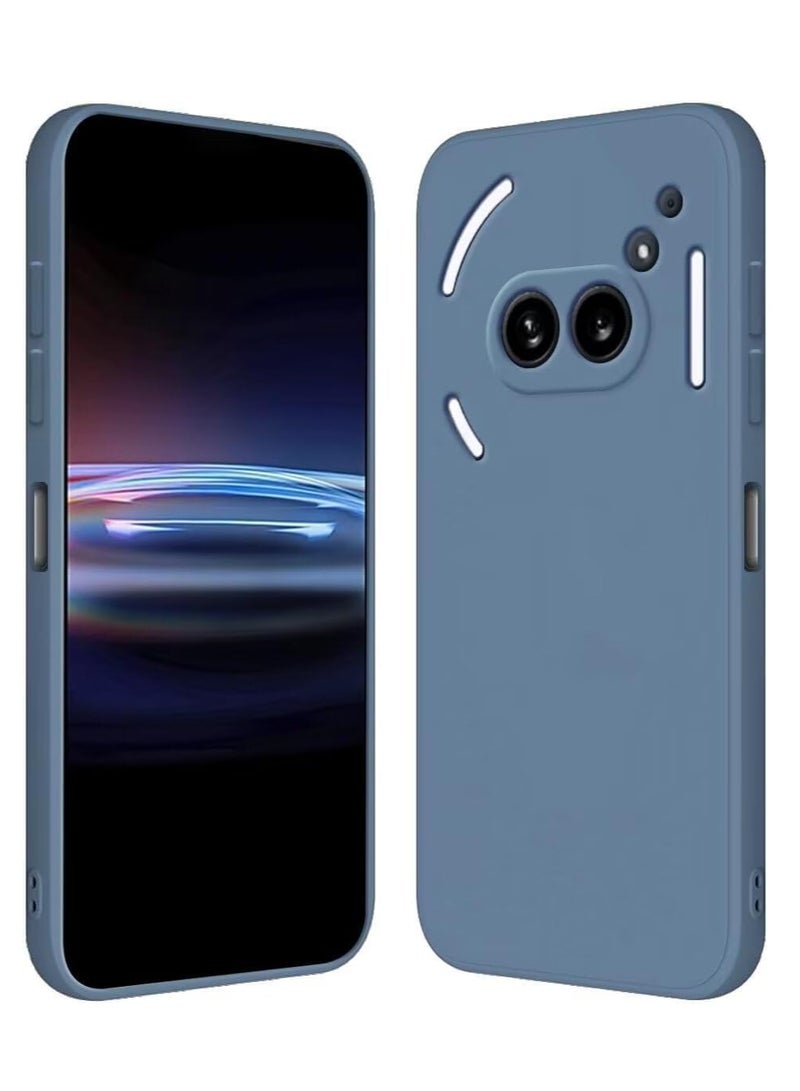 BORTONY Nothing Phone 2A 5G Case Cover Soft Silicone Inner Velvet Fabric Lining Matte Case Flexible Camera Lens Protection Case for Nothing Phone 2A 5G 6.7-inch - Image 1