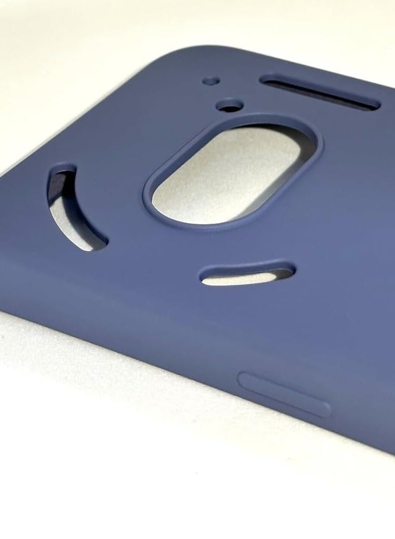 BORTONY Nothing Phone 2A 5G Case Cover Soft Silicone Inner Velvet Fabric Lining Matte Case Flexible Camera Lens Protection Case for Nothing Phone 2A 5G 6.7-inch - Image 3