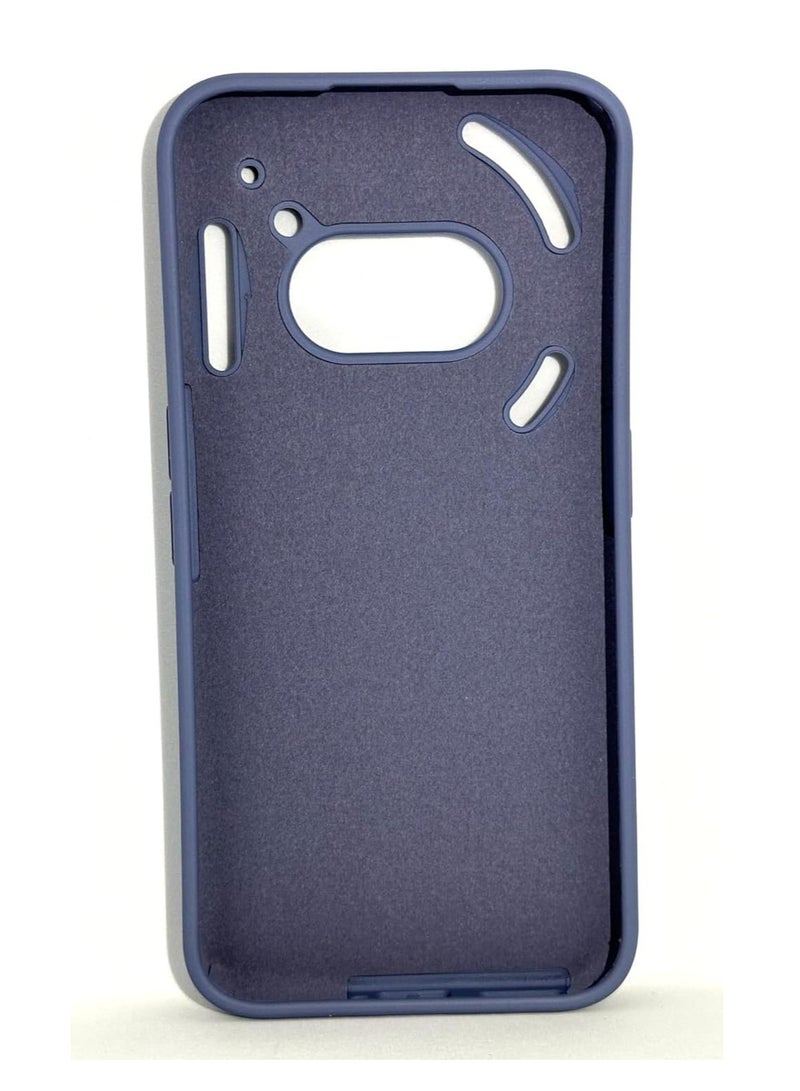 BORTONY Nothing Phone 2A 5G Case Cover Soft Silicone Inner Velvet Fabric Lining Matte Case Flexible Camera Lens Protection Case for Nothing Phone 2A 5G 6.7-inch - Image 4