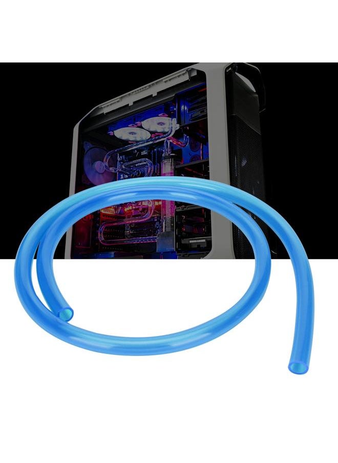 Universal 3/8 Slim Computer PVC Water Cooling Pipe Waterblock Soft Tube 9.5x12.7mm (Blue)