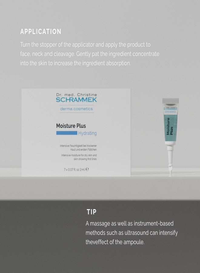 Schrammek Moisture Plus Ampoules (7 x 0.07 fl oz – Intense Hydration for Dry & Dehydrated Skin – With Hyaluronic Acid & Paracress Extract – Smooths Fine Lines – Firms & Refreshes – Dr. Schrammek - Image 4