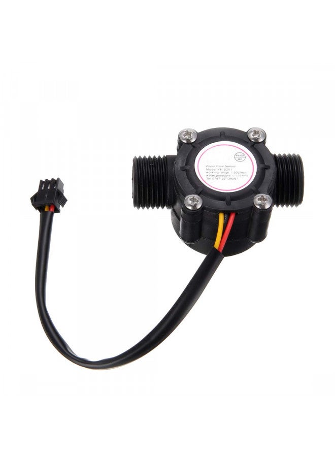 HiLetgo G1/2" Water Flow Hall Sensor Switch 1-30L/min 1.75MPa Flow Meter Flowmeter Counter Water Flow Sensor - Image 1