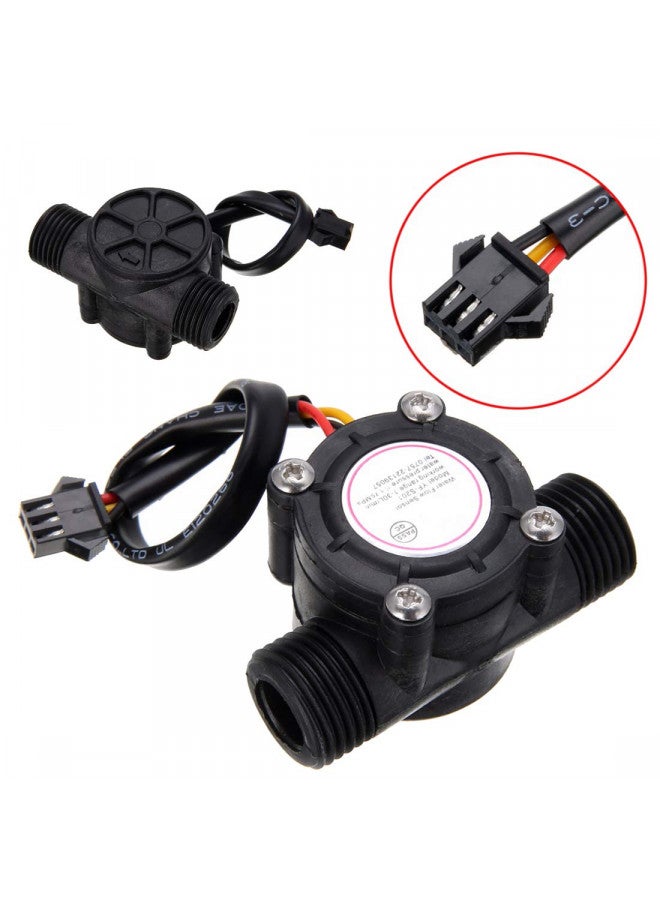 HiLetgo G1/2" Water Flow Hall Sensor Switch 1-30L/min 1.75MPa Flow Meter Flowmeter Counter Water Flow Sensor - Image 2