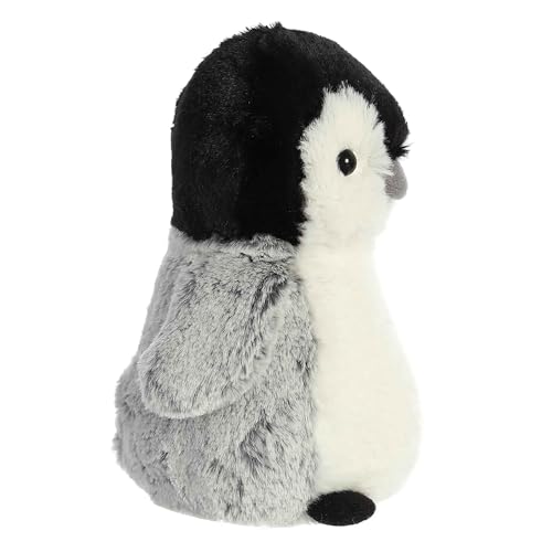 Aurora® Adorable Mini Flopsie™ Pippin Penguin™ Stuffed Animal - Playful Ease - Timeless Companions - Gray 8 Inches - Image 3