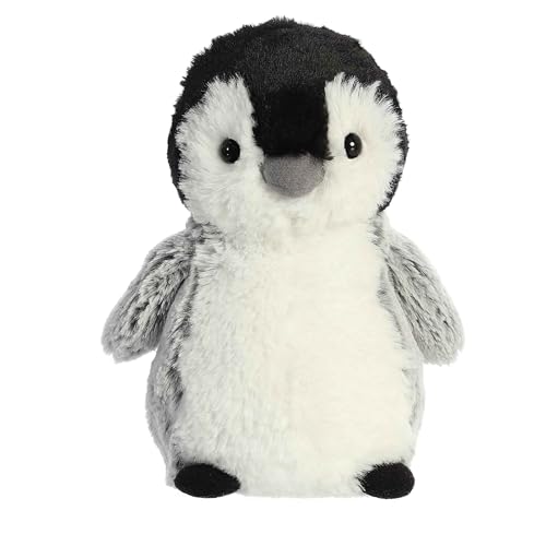 Aurora® Adorable Mini Flopsie™ Pippin Penguin™ Stuffed Animal - Playful Ease - Timeless Companions - Gray 8 Inches - Image 1