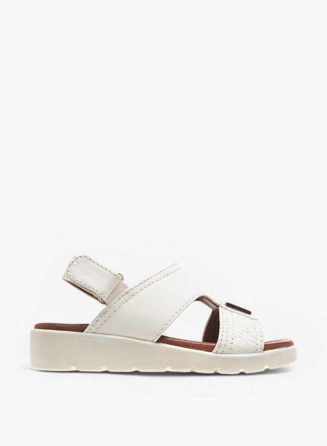 LBL by Shoexpress Boys Textured Arabic Sandals with Hook and Loop Closure  - Image 2